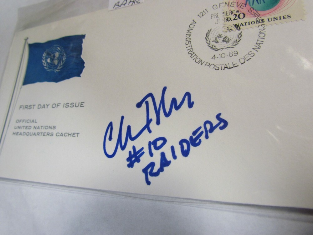 Chris Bahr Autographed Signed First Day Cover Envelope