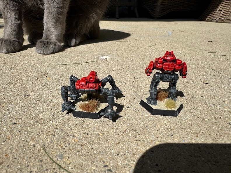 Catalyst Games Inner Sphere Security Lance painted Red Hunter Special Operations