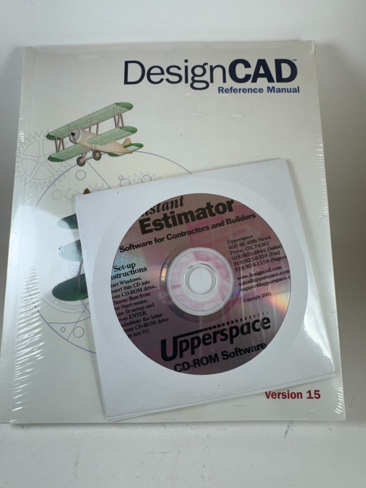 New Sealed IMSI Design CAD  Version 15 DesignCAD PC Computer Software