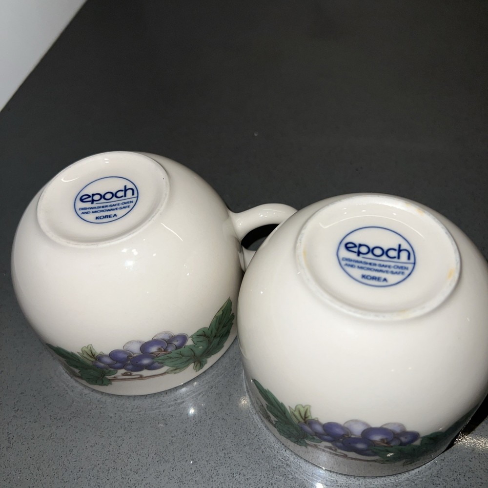 2 Epoch China Wholesome Pattern Coffee/tea Cup