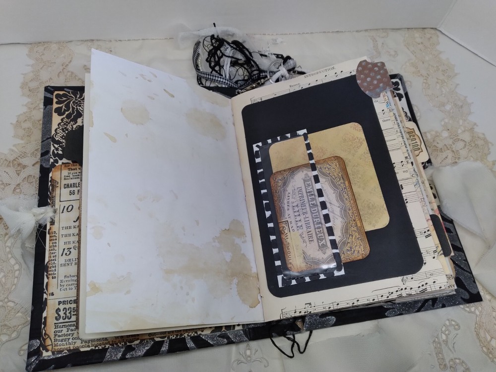 Old World Victorian Handmade Junk Journal Ephemera Interactive Keepsake Dangle