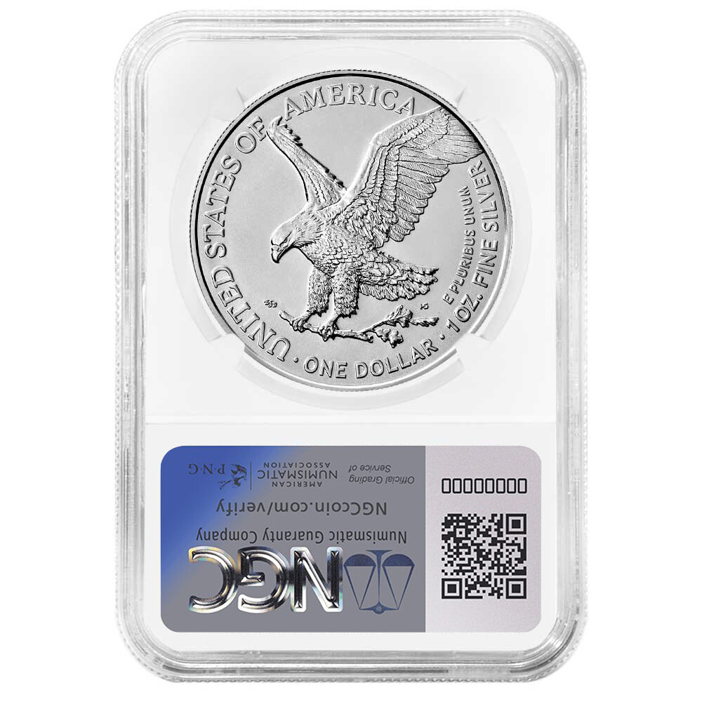 2024 $1 American Silver Eagle NGC MS70 Trump Label