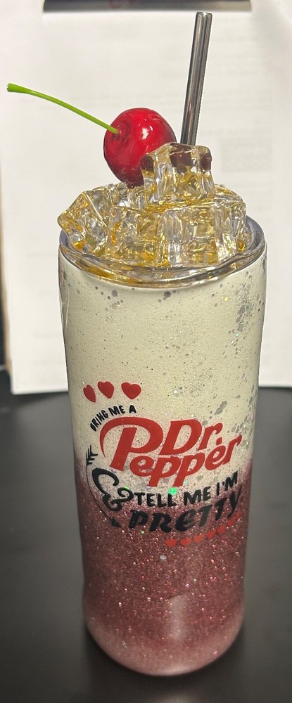 Dr. pepper tumbler custome made epoxy