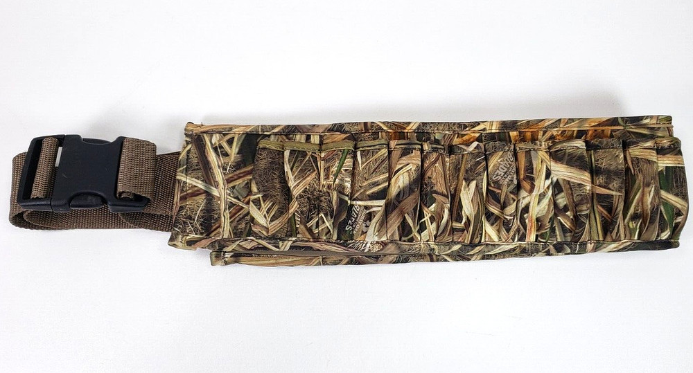 Mossy Oak Ammo Belt Holds 25 Shells Neoprene Adjustable Clip