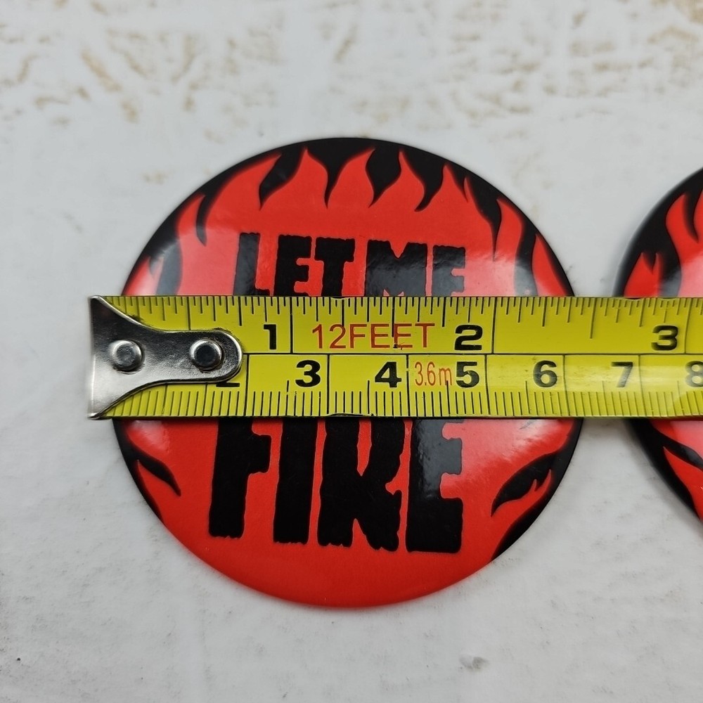 Let Me Light Your Fire & Too Hot To Handle Bar Button Pins