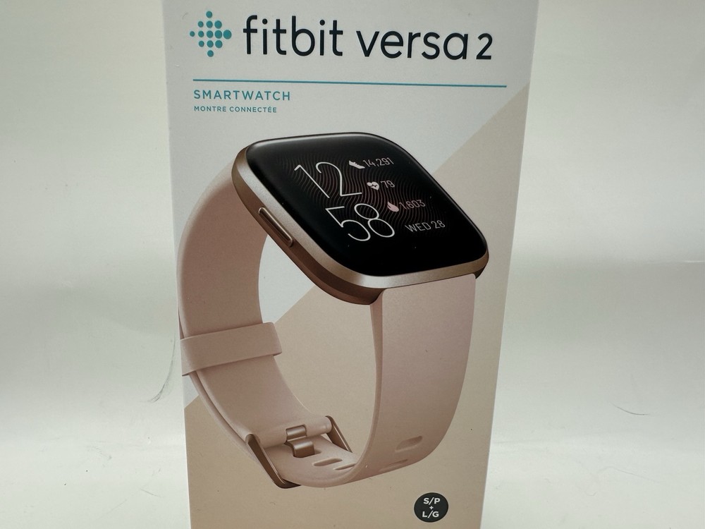 Fitbit Versa 2 Activity Tracker Pink Rose Waterproof Heart Rate Exercise Sleep