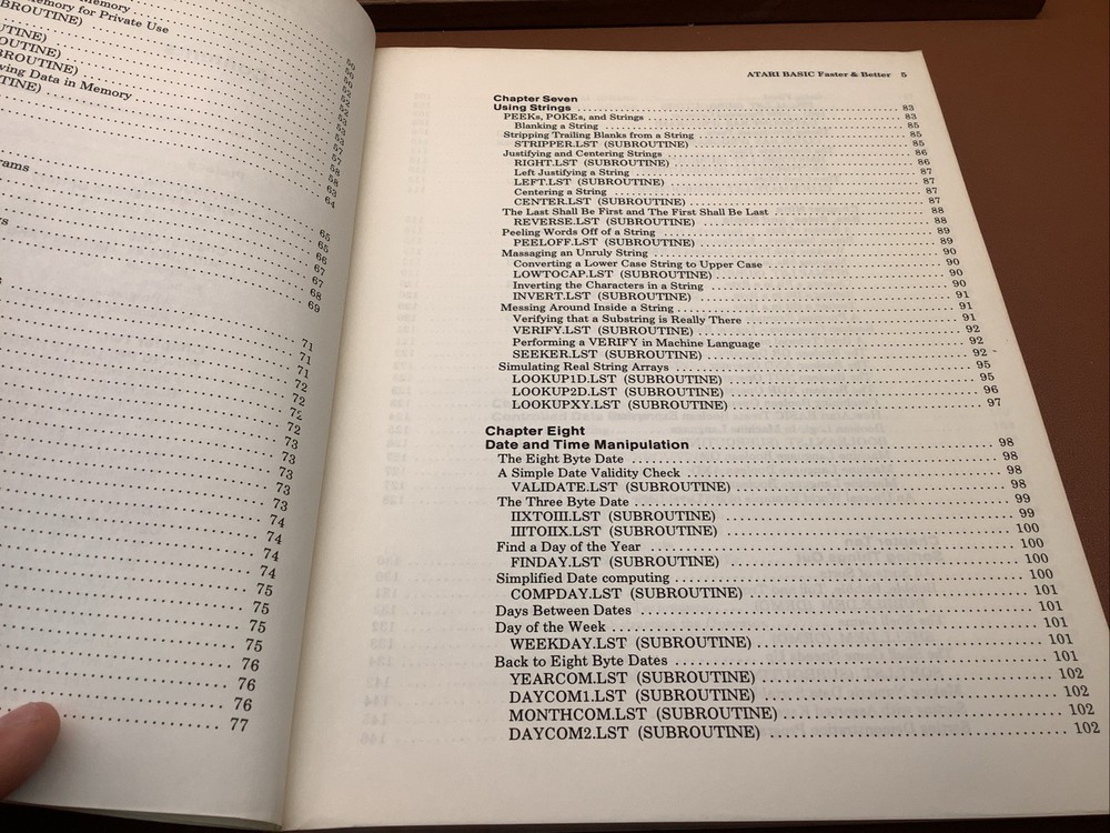 Atari Basic Faster & Better- Info Series Vol. 1 Carl M Evans; Atari MANUAL ONLY