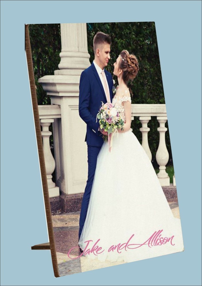 Unisub - 8" x 10" White Textured Hardboard Photo Panel, Sublimable