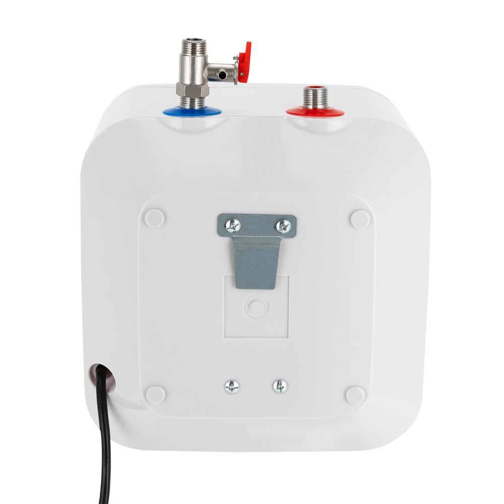 8L/2.11 Gallon Water Heater Wall Mounted Square Electric Water Heater 1500W