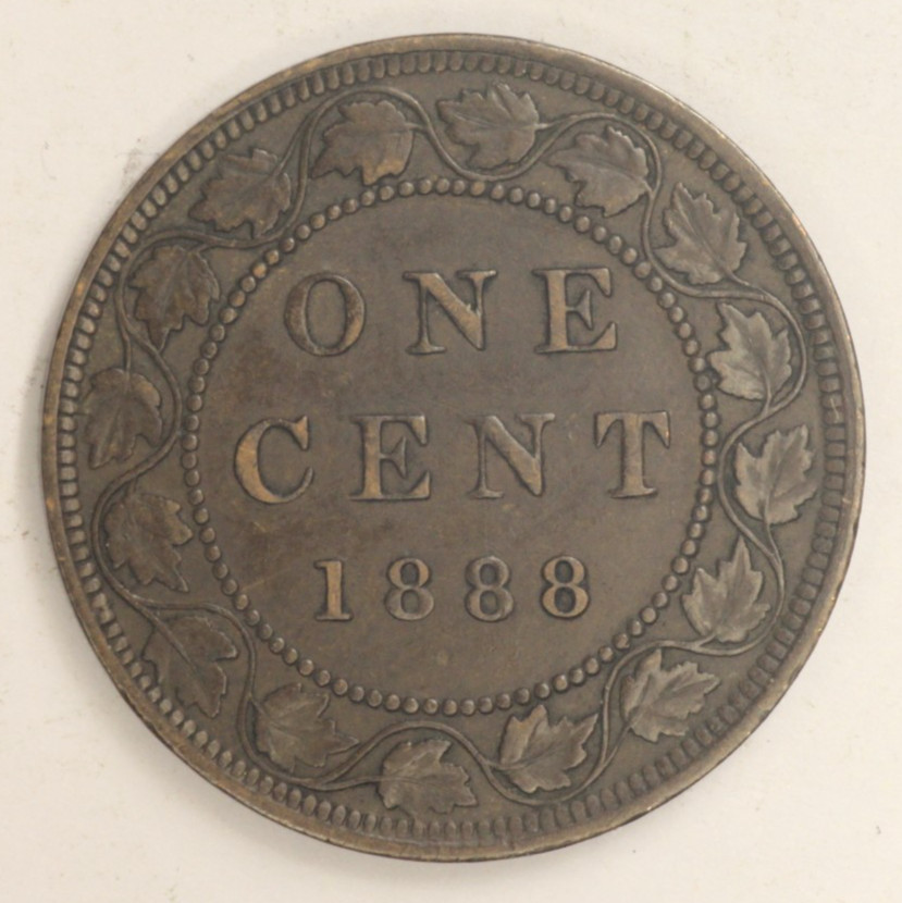 1888   1c Canada Large Cent - - Interesting Coin -