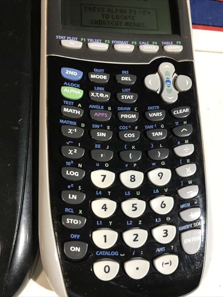 Texas Instrument TI-84 Silver Edition Graphing Calculator -Black/Grey