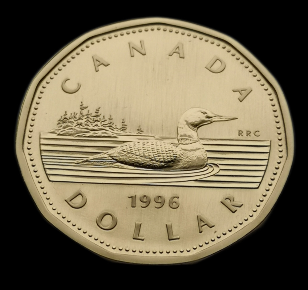 ***  CANADA   LOONIE  1996  ***  SPECIMEN  *** BETTER  DATE ***