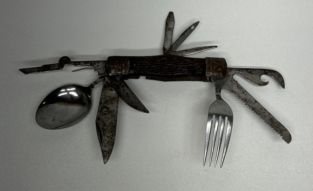 Vintage Multi-Functional Camping Survival Pocket Knife Tool
