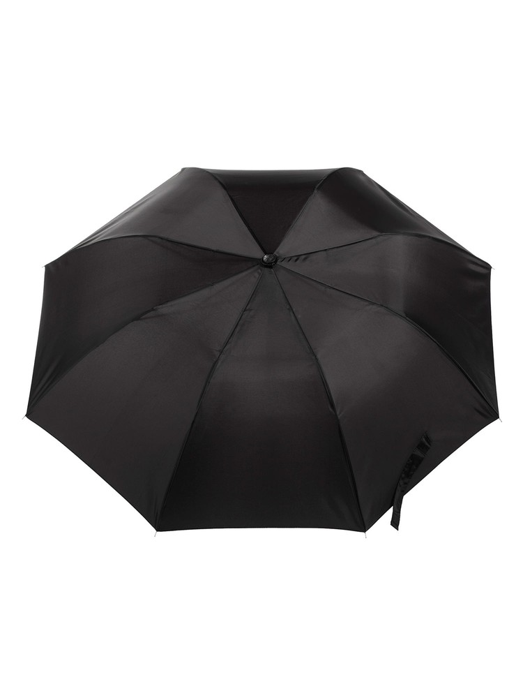 Totes Recycled Canopy Auto Open Umbrella Black