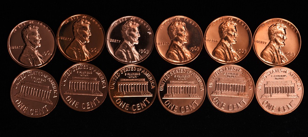 1963 PROOF Lincoln Penny Roll ***50 Count***