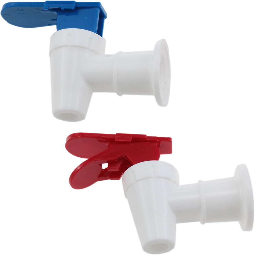 Blue and Red Plastic Water Cooler Faucet Spigot Lock Water Dispenser Replacement