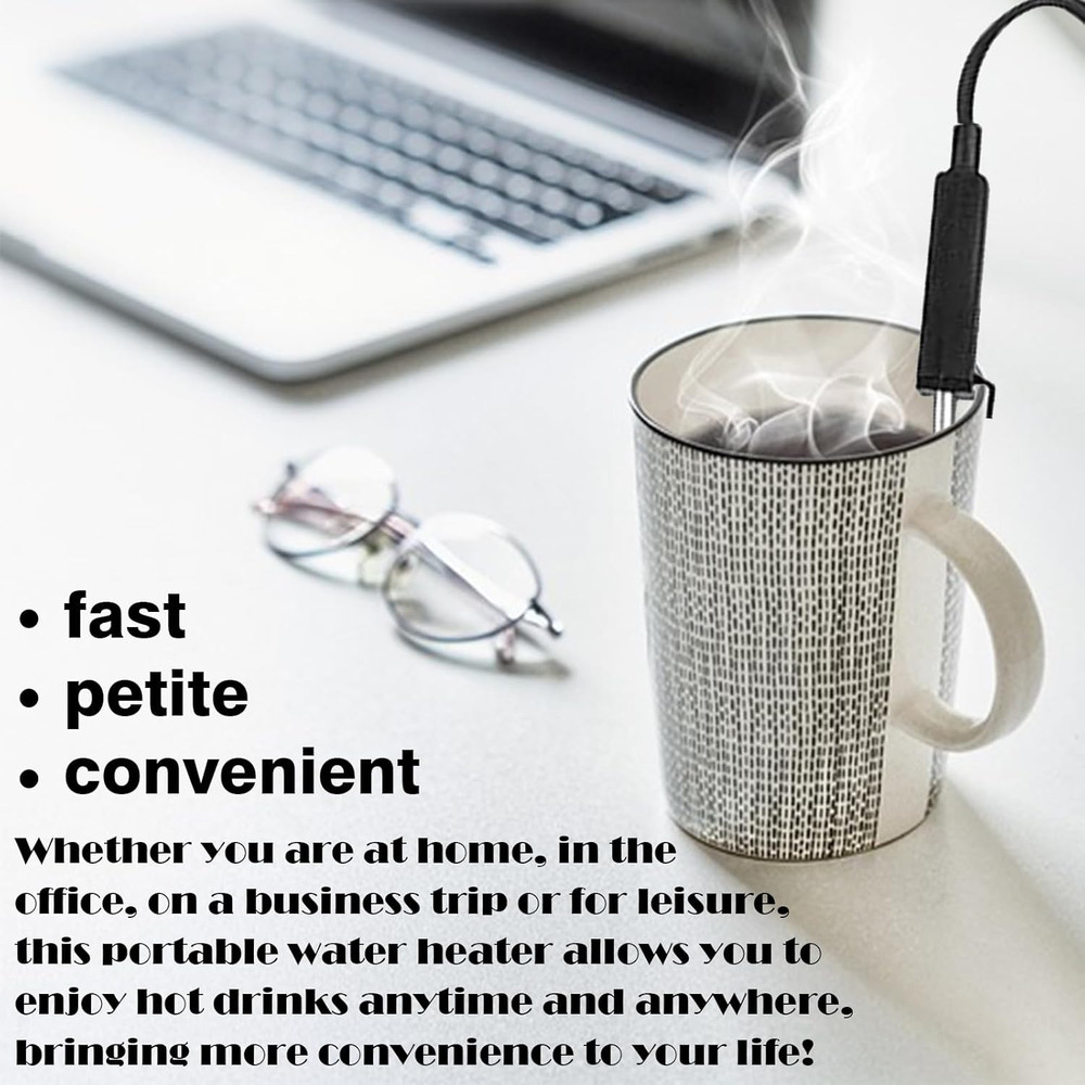 Immersion Water Heater 300W - 120/240V304 Stainless Steel Dual-Voltage Port...