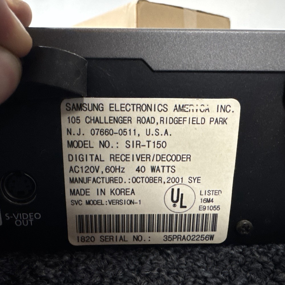Samsung SIR-T150 TV Receiver (untested)