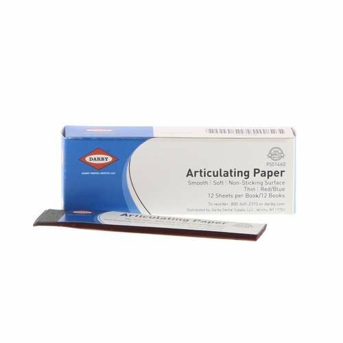 Articulating Paper ThinStraight, 71 microns, Blue/Red, 12Books/Box