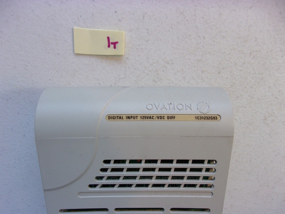 FRESH TAKEOUT OVATION DIGITAL INPUT MODULE 1C31232G03 125VAC/VDC DIFF PLC (D1D3)