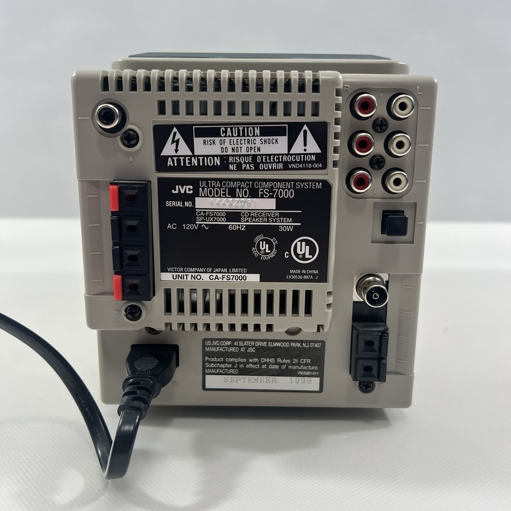 JVC FS-7000 Ultra Compact CD System