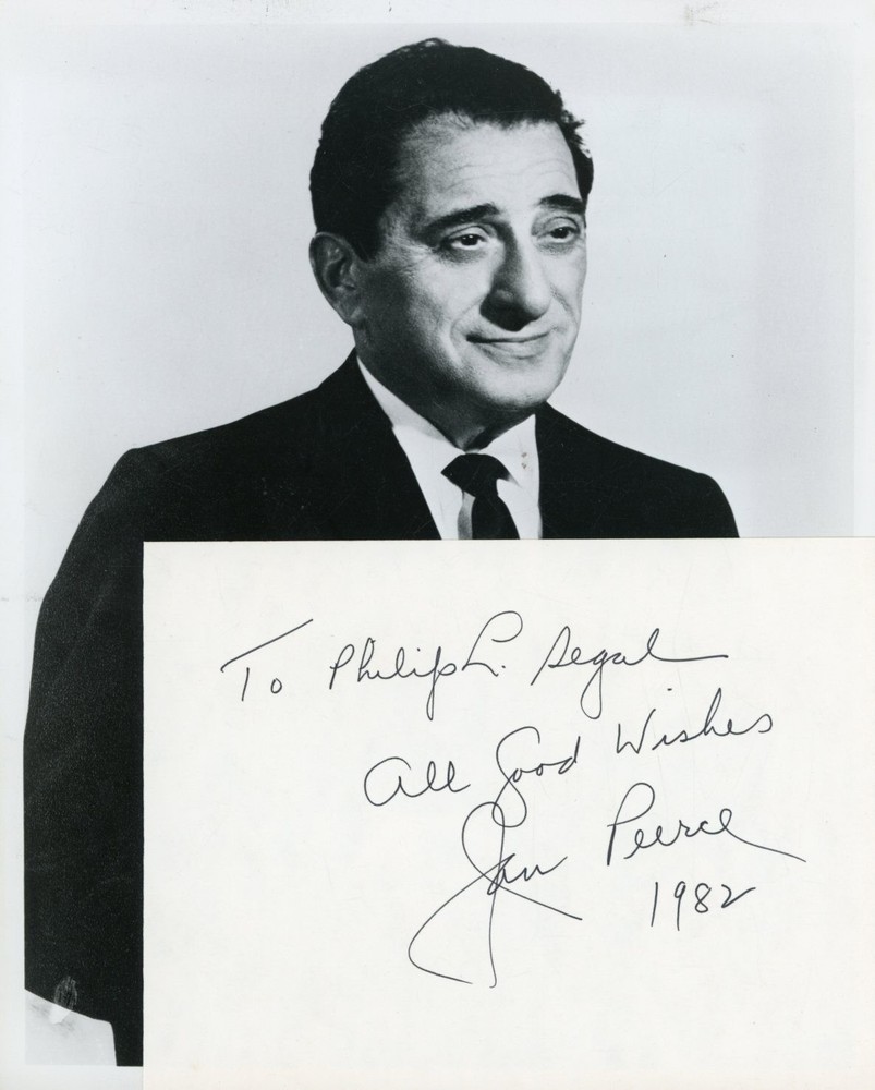 Jan Peerce - Signed Paper