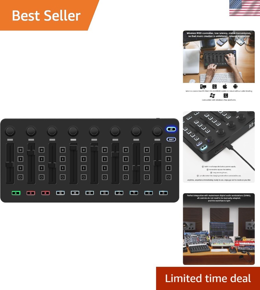 Wireless Midi Controller Mixer, Bluetooth Semi Weighted Professional dynamic ...