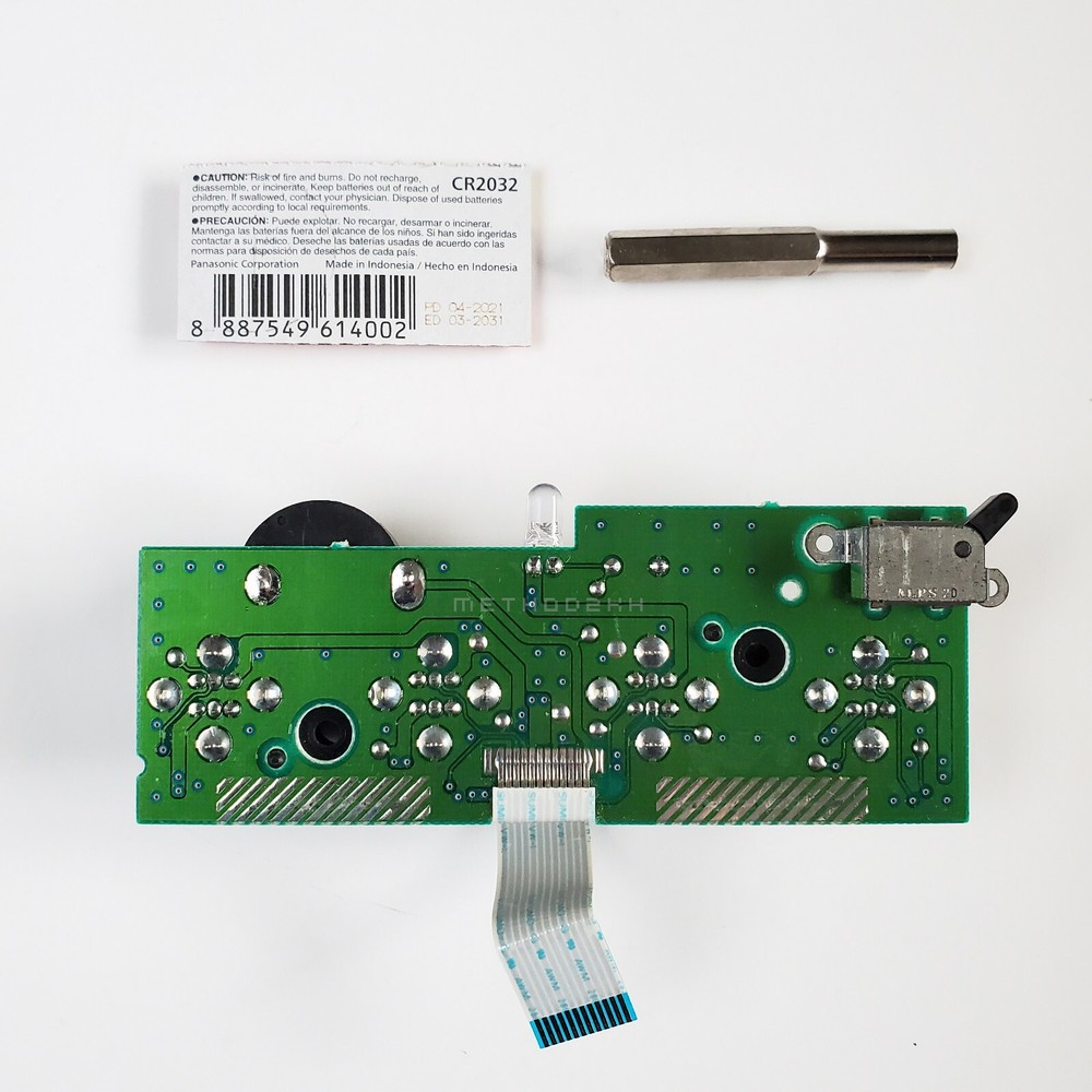 Nintendo GameCube Controller Board PCB w Battery Holder+CR2032+LED+4.5MM Gamebit