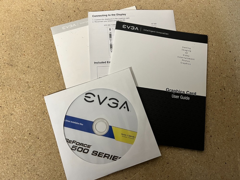 EVGA GeForce 500 Series Software Display Driver Installation Disc C51