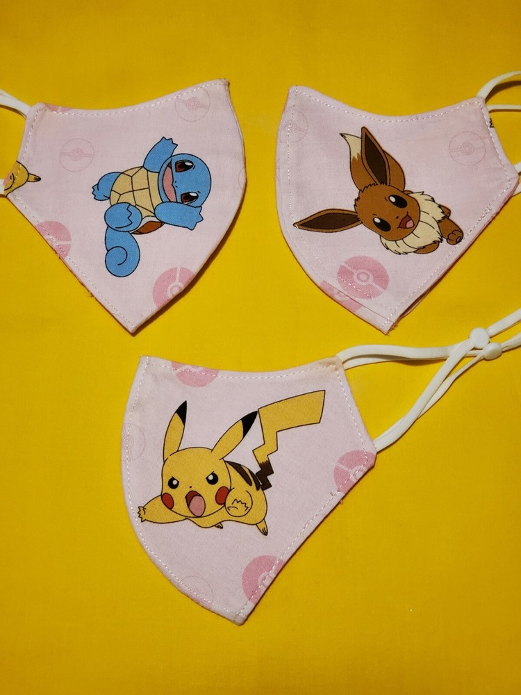 Kids Pokemon Squirtle Adjustable Face Mask