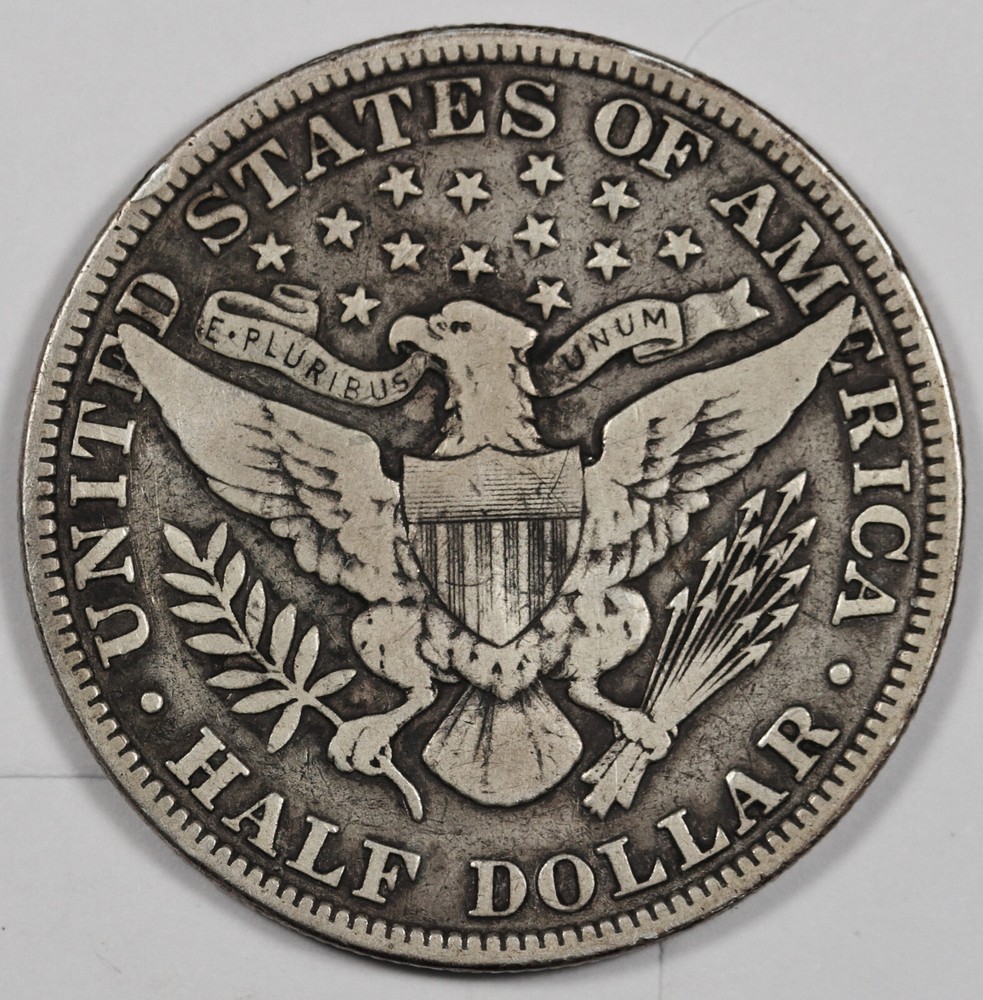 1915 Barber Half. Full Liberty. Fine. 198792
