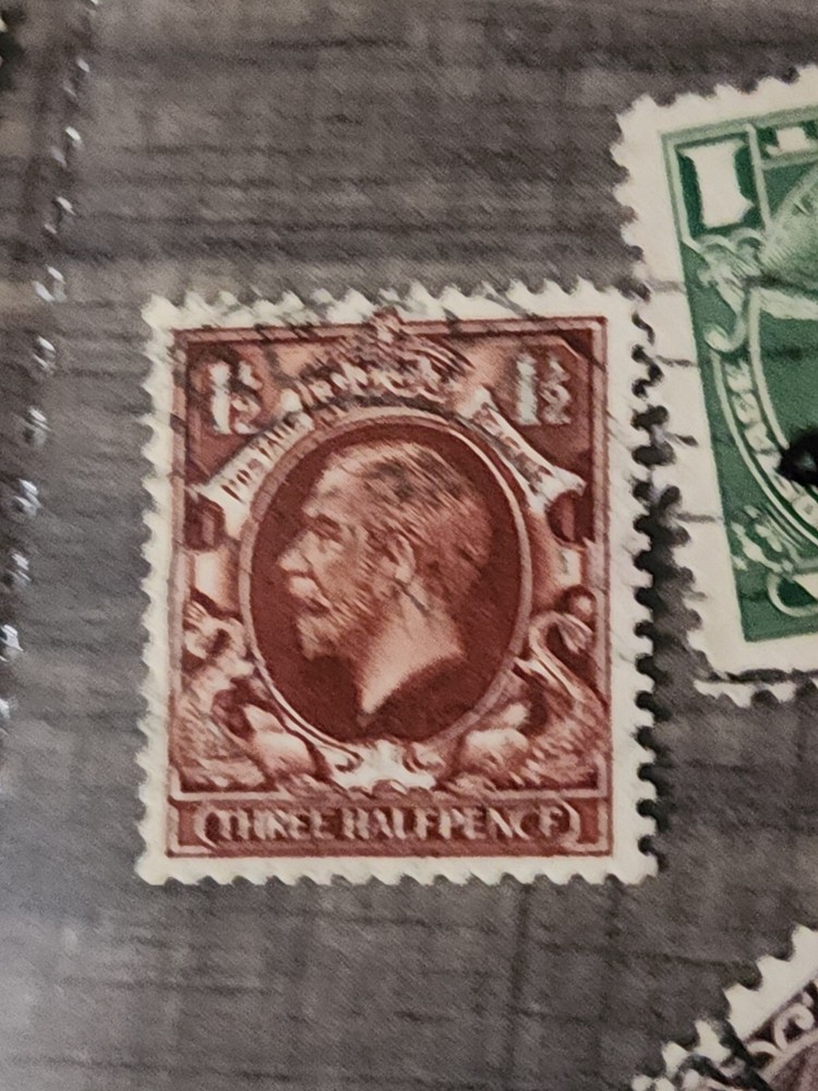 Foreign 1 1/2 ( Three Halfpence) Stamp Used - #A149