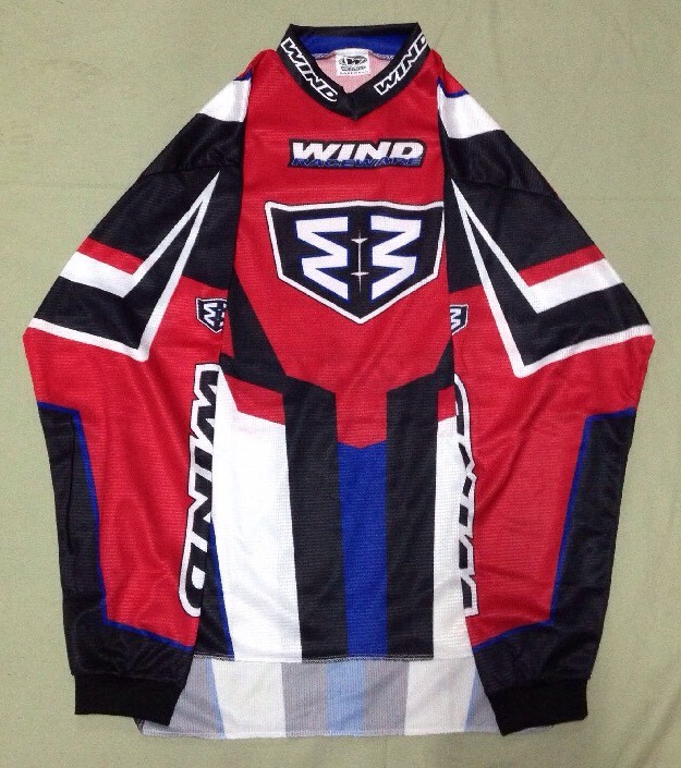 WIND RACEWARE MOTOCROSS JERSEYS SHIRTS RED/BLACK