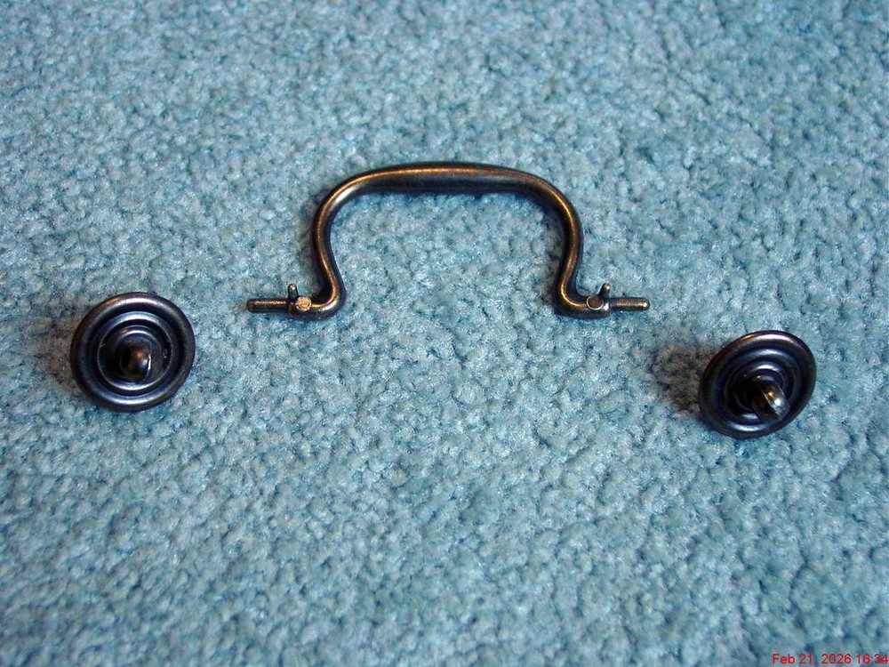 (3) Vintage Brass Drawer Pulls