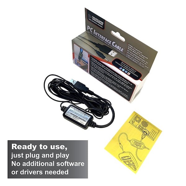 Calculated Industries 5006 Pc Interface Cable, 15 Ft.