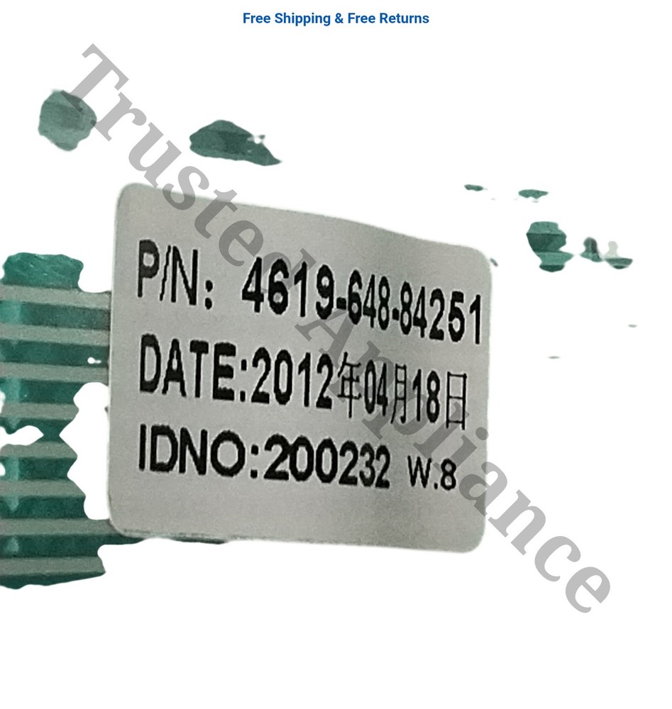 Whirlpool Microwave Control Panel Console W10276423 SILVER