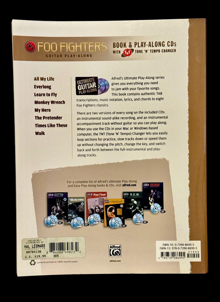 Hal Leonard: Ultimate Guitar Play-Along: Foo Fighters: 2xCD