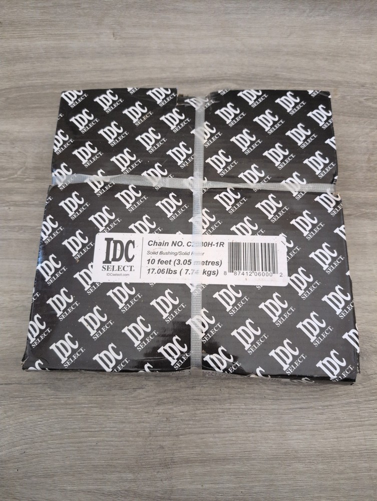 IDC Select C2080H-1R Roller Chain 10 Ft Solid Bushing Solid Roller