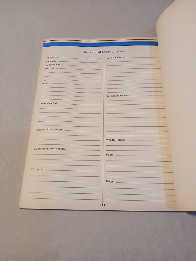 Dungeons and Dragons Complete Fighter's Handbook Fine Condition 2nd edition