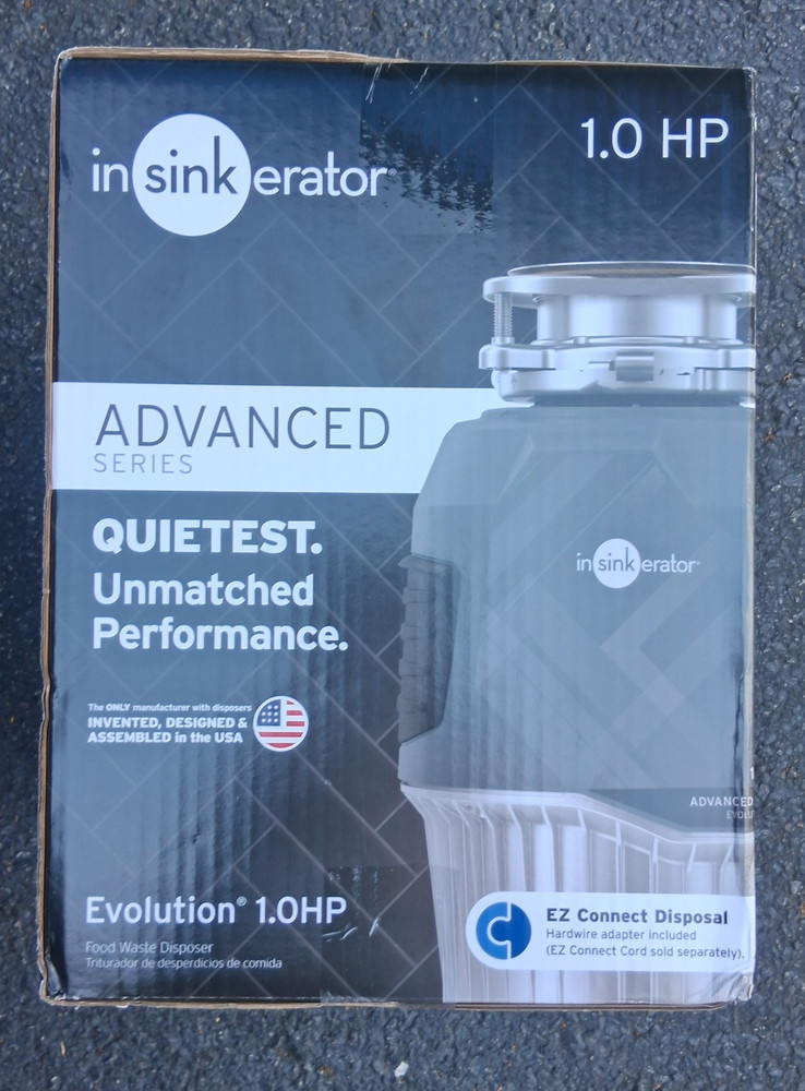 InSinkErator Evolution Advanced Series 1.0HP Continuous Feed Garbage DisposalNEW