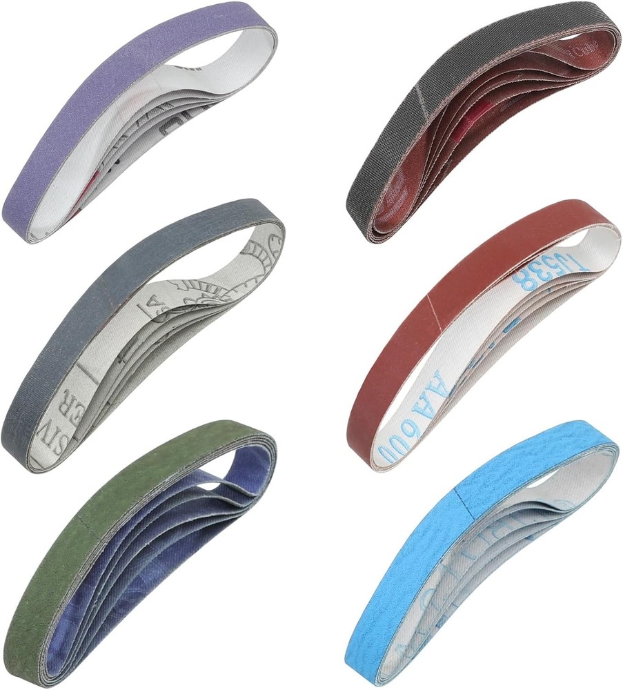 30 Pcs 1/2" x 12" Replacement Sharpening Belt Kit for Official Work Sharp Kni...