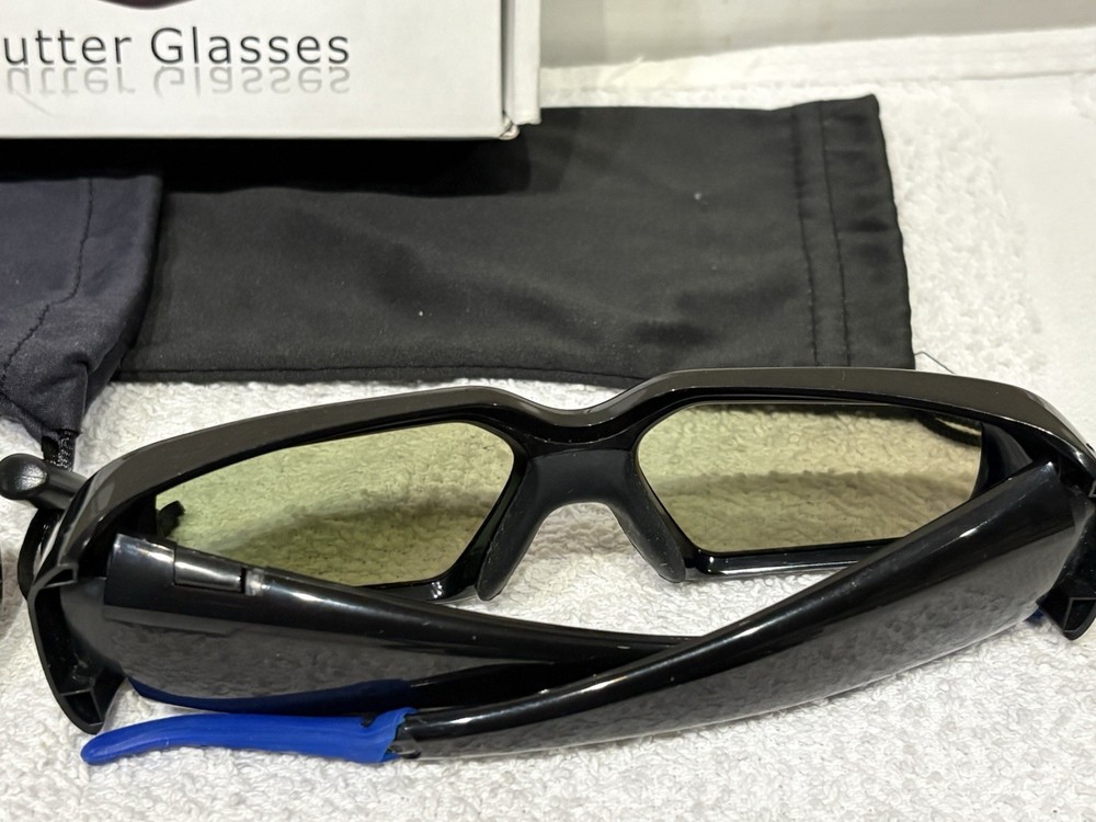 2x 3D Glasses 3D TV Eyewear Active Shutter