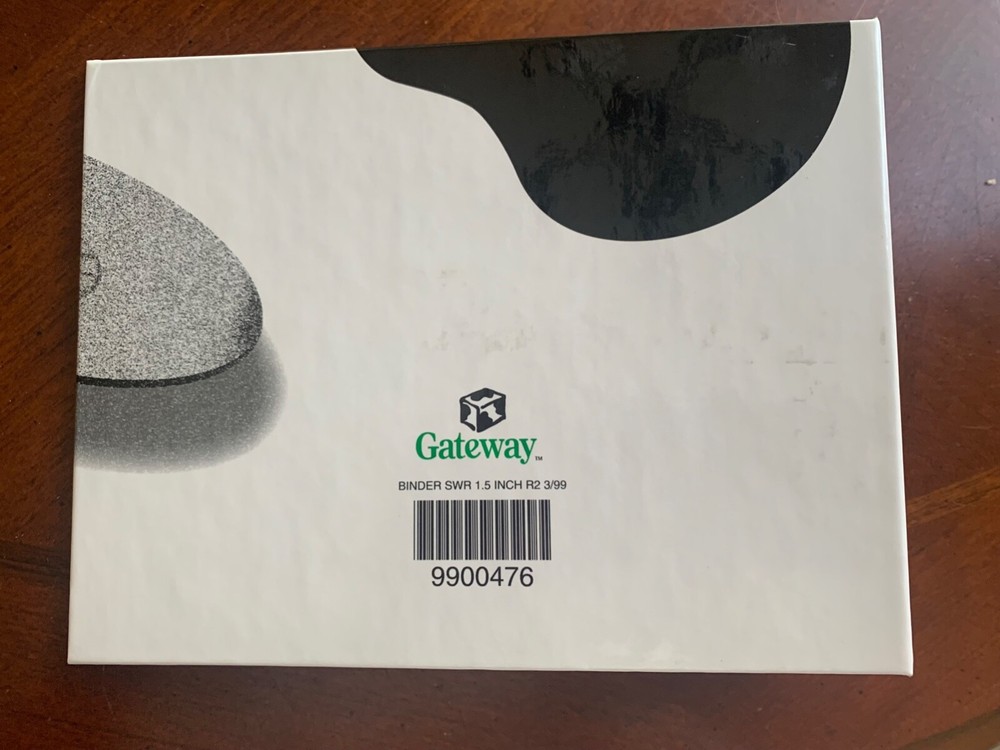 Gateway 2000 Software Storage Binder Clean Bright - 2 Ring Binder VTG