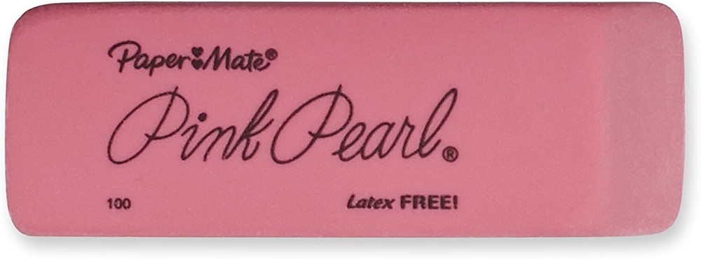 Classic Rectangular Pink Pearl Erasers - 12 Packs, Ultimate Clean Finish