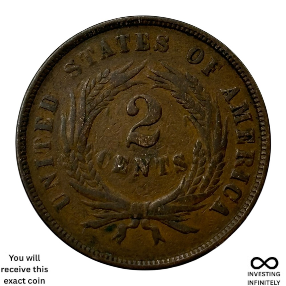 1864 2 Cent Piece X-1391