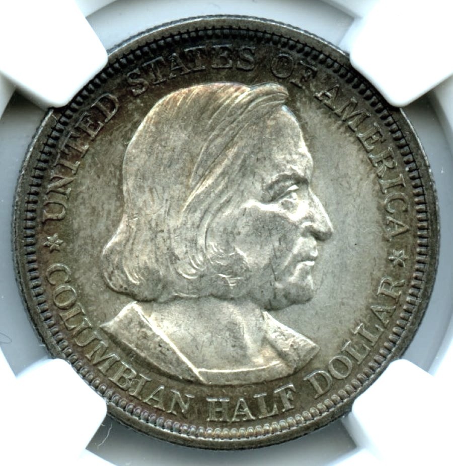 1892 Columbian Silver Commemorative, NGC MS64