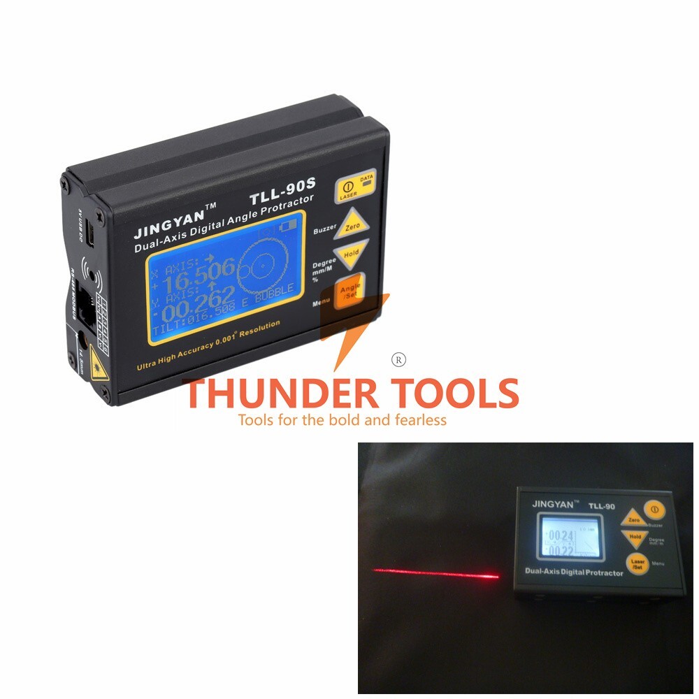 Thunder Tools TLL-90S Super High Precision Angle Meter Professional Dual-axis
