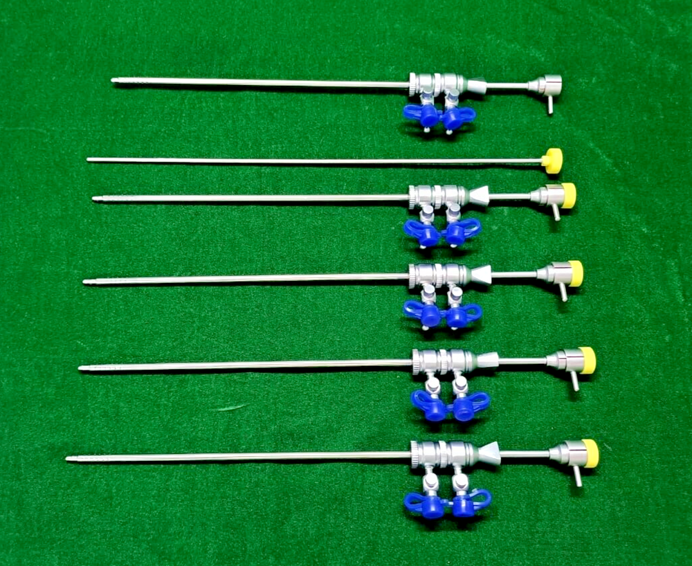 5pc Hysteroscopy Diagnostic Sheath 2.9mm Double Channel Reusable Instruments