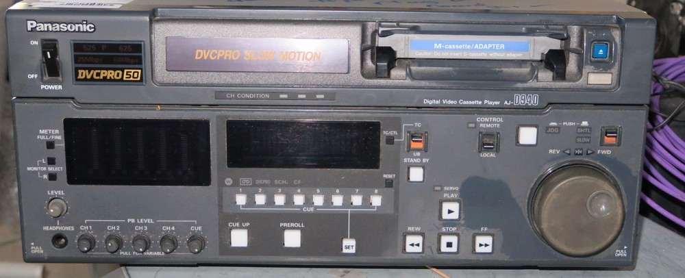 Panasonic aj-d940e pal dvcpro50 slo motion / player