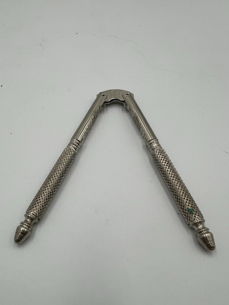 Vintage Heuck Metal Nutcracker Chrome Finish